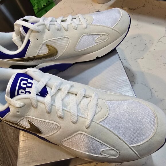 Nike Air Max 180 Concord Summit White Metallic Gold FJ9259-101 sz 10 Men's NEW - Picture 7 of 16